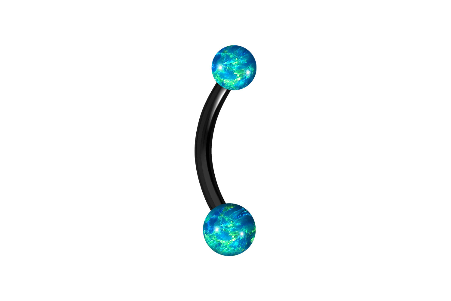 Titan Mini Bananabell Piercing SYNTHETISCHE OPALE